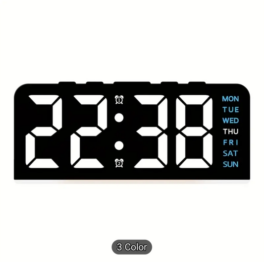 Despertador Digital LED Moderno con Pantalla Grande